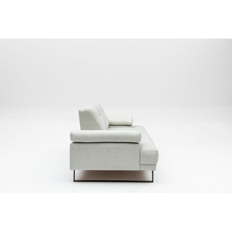 Casa si Gradina - Mobilier - Canapele si coltare - Canapele - Canapea extensibila, Hanah Home, lemn de fag si PAL, alb, 199x99x83 cm - Infinity.ro