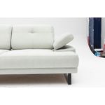 Casa si Gradina - Mobilier - Canapele si coltare - Canapele - Canapea extensibila, Hanah Home, lemn de fag si PAL, alb, 199x99x83 cm - Infinity.ro