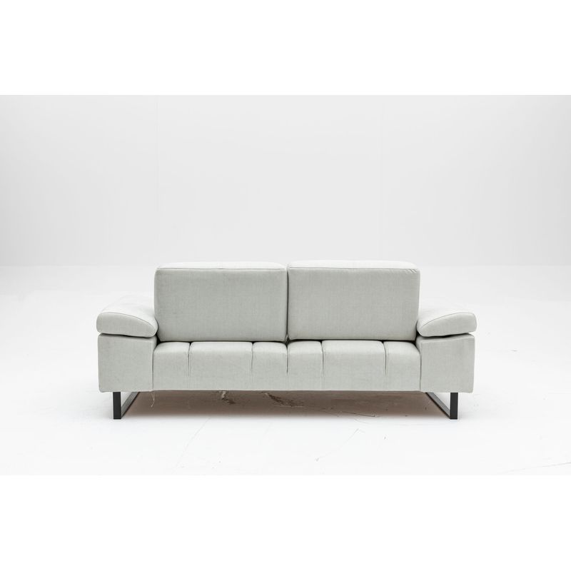 Casa si Gradina - Mobilier - Canapele si coltare - Canapele - Canapea extensibila, Hanah Home, lemn de fag si PAL, alb, 199x99x83 cm - Infinity.ro