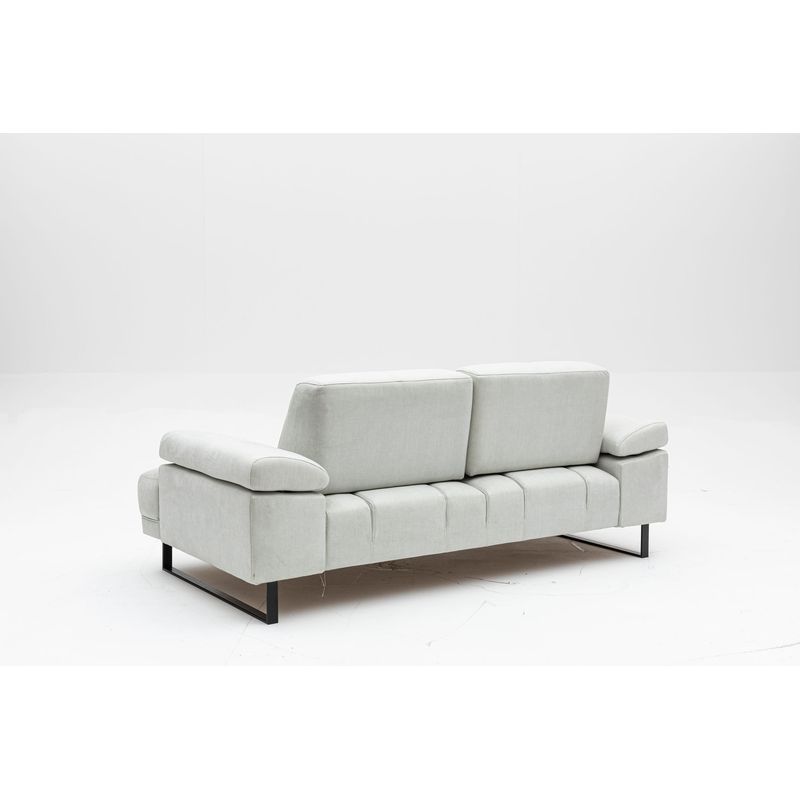 Casa si Gradina - Mobilier - Canapele si coltare - Canapele - Canapea extensibila, Hanah Home, lemn de fag si PAL, alb, 199x99x83 cm - Infinity.ro