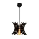 Casa si Gradina - Corpuri si surse de iluminat - Lustre si pendule - Candelabru, Opviq, mdf, negru, design aripi, 2 bucati, 22x26.5x55 cm - Infinity.ro