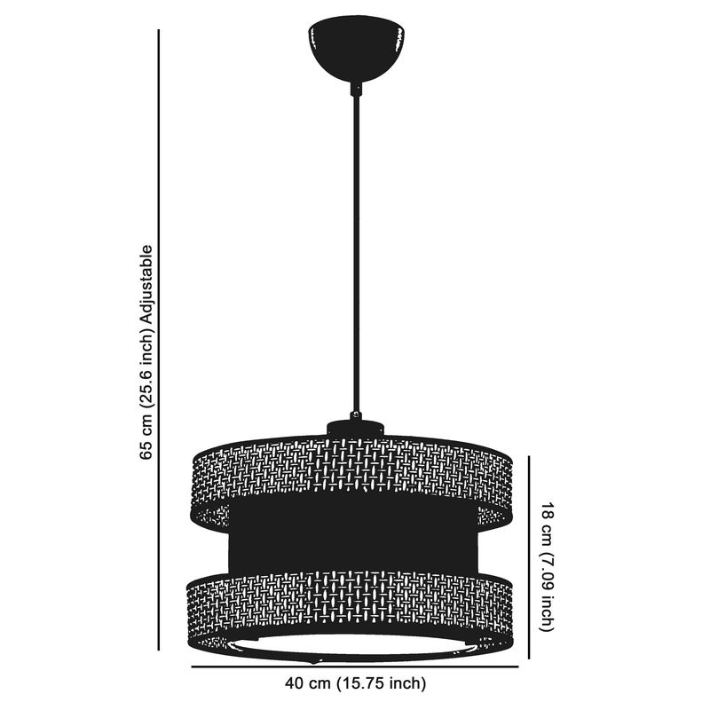 Casa si Gradina - Corpuri si surse de iluminat - Lustre si pendule - Candelabru, Opviq, metal si bumbac, alb si bej, 40x40x65 cm - Infinity.ro