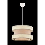 Casa si Gradina - Corpuri si surse de iluminat - Lustre si pendule - Candelabru, Opviq, metal si bumbac, alb si bej, 40x40x65 cm - Infinity.ro