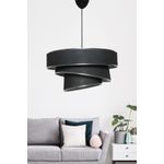 Casa si Gradina - Corpuri si surse de iluminat - Lustre si pendule - Candelabru, Opviq, metal, negru si argintiu, 40x40x72 cm, abajur bumbac - Infinity.ro