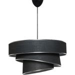 Casa si Gradina - Corpuri si surse de iluminat - Lustre si pendule - Candelabru, Opviq, metal, negru si argintiu, 40x40x72 cm, abajur bumbac - Infinity.ro