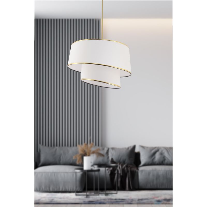 Casa si Gradina - Corpuri si surse de iluminat - Lustre si pendule - Candelabru, Opviq, metal, alb auriu, 32x32x70 cm - Infinity.ro