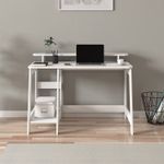 Casa si Gradina - Mobilier - Mese si birouri - Birouri - Birou de studiu, Hanah Home, pal melaminat, alb, 120x60x73 cm - Infinity.ro