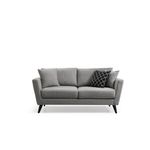 Casa si Gradina - Mobilier - Canapele si coltare - Canapele - Canapea 2 locuri, Hanah Home, lemn fag si pal, gri, 170x94x88 cm - Infinity.ro