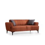 Casa si Gradina - Mobilier - Canapele si coltare - Canapele - Canapea 2 locuri, Atelier Del Sofa, lemn de fag si pal, rosu tigla, 180x95x77 cm - Infinity.ro