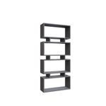 Casa si Gradina - Mobilier - Biblioteci si rafturi - Biblioteci - Biblioteca, Hanah Home, pal melaminat, antracit, 72x25x161 cm - Infinity.ro