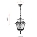 Casa si Gradina - Corpuri si surse de iluminat - Iluminat exterior - Lanterne - Candelabru exterior, Opviq, abs, maro, 48x18 cm, ip65 - Infinity.ro