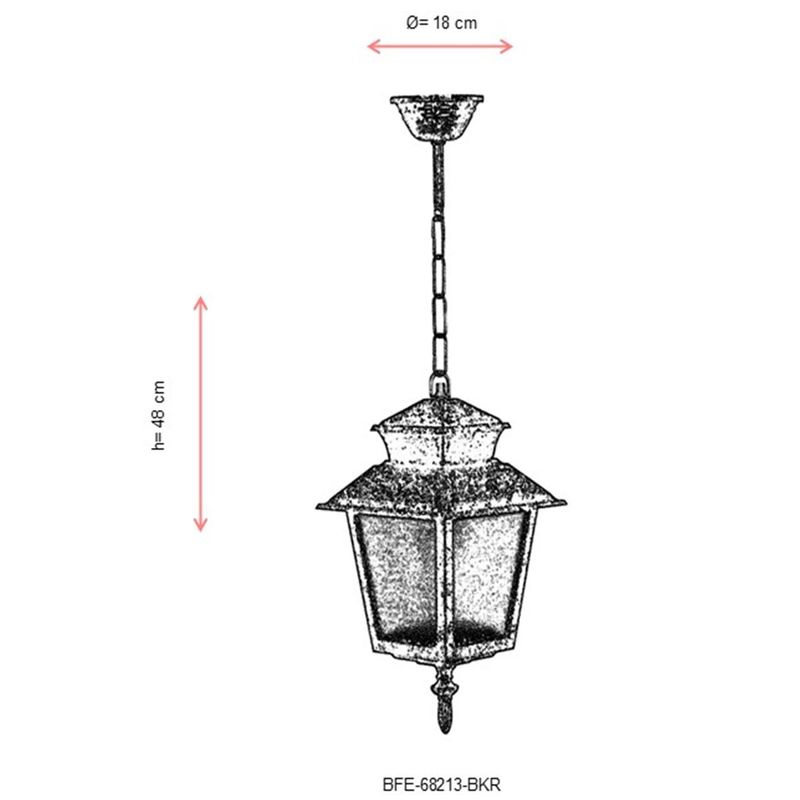 Casa si Gradina - Corpuri si surse de iluminat - Iluminat exterior - Lanterne - Candelabru exterior, Opviq, abs, maro, 48x18 cm, ip65 - Infinity.ro