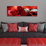 Casa si Gradina - Electrice - Tablouri electrice si accesorii - Tablou decorativ cu led, Wallxpert, panza piele de caprioara, multicolor, 30x90 cm, 239SHN3255 - Infinity.ro