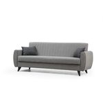 Casa si Gradina - Mobilier - Canapele si coltare - Canapele - Canapea extensibila, Atelier Del Sofa, poliester texturat, gri deschis, 214x86x77 cm - Infinity.ro