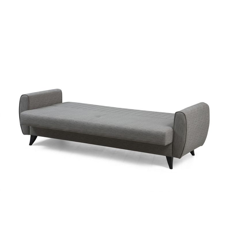 Casa si Gradina - Mobilier - Canapele si coltare - Canapele - Canapea extensibila, Atelier Del Sofa, poliester texturat, gri deschis, 214x86x77 cm - Infinity.ro