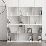 Casa si Gradina - Mobilier - Biblioteci si rafturi - Biblioteci - Biblioteca, Hanah Home, pal melaminat, alb wenge, 145.2x25x145 cm - Infinity.ro