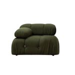 Casa si Gradina - Mobilier - Canapele si coltare - Canapele - Canapea 1 loc, Hanah Home, lemn de fag si pal, verde, 95x95x75 cm - Infinity.ro