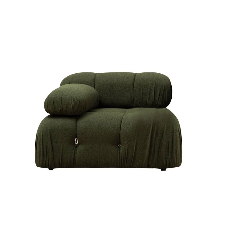 Casa si Gradina - Mobilier - Canapele si coltare - Canapele - Canapea 1 loc, Hanah Home, lemn de fag si pal, verde, 95x95x75 cm - Infinity.ro