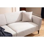 Casa si Gradina - Mobilier - Canapele si coltare - Canapele - Canapea 3 locuri, Hanah Home, lemn fag si pal, alb crem, 220x95x67 cm - Infinity.ro