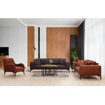 Casa si Gradina - Mobilier - Canapele si coltare - Canapele - Canapea 3 locuri, Hanah Home, lemn fag si pal, gri, 235x90x80 cm - Infinity.ro