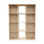 Casa si Gradina - Mobilier - Biblioteci si rafturi - Biblioteci - Biblioteca, Hanah Home, PAL melaminat, stejar, 92.5x30x132 cm - Infinity.ro