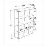 Casa si Gradina - Mobilier - Biblioteci si rafturi - Biblioteci - Biblioteca, Hanah Home, PAL melaminat, stejar, 92.5x30x132 cm - Infinity.ro