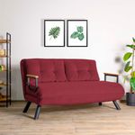 Casa si Gradina - Mobilier - Canapele si coltare - Canapele - Canapea extensibila, Hanah Home, metal, maro, 175x133 cm - Infinity.ro