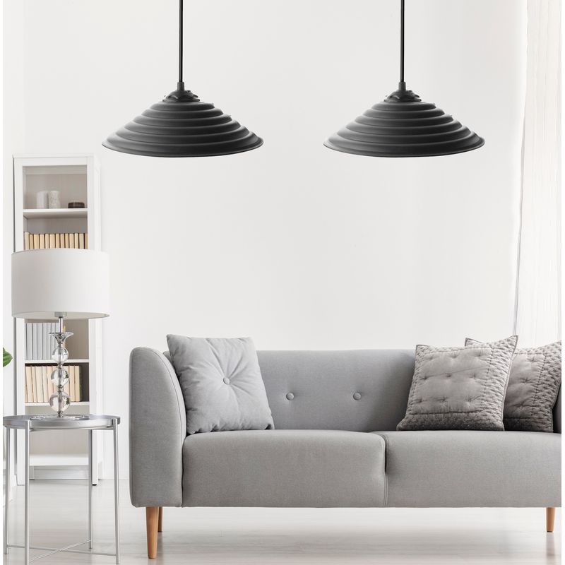 Casa si Gradina - Corpuri si surse de iluminat - Lustre si pendule - Candelabru, Opviq, abs si policarbonat, negru, 25x50 cm - Infinity.ro