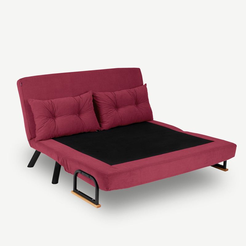 Casa si Gradina - Mobilier - Canapele si coltare - Canapele - Canapea extensibila, Hanah Home, metal, maro, 175x133 cm - Infinity.ro