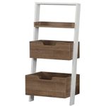 Casa si Gradina - Mobilier - Biblioteci si rafturi - Biblioteci - Biblioteca, Hanah Home, pal melaminat, stejar inchis, 59x35x120 cm - Infinity.ro