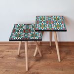 Casa si Gradina - Mobilier - Mese si birouri - Masute de cafea - Set masute de cafea, Hanah Home, mdf, multicolor, 35x47x35 cm, 35x42x35 cm, 481LNA2297 - Infinity.ro