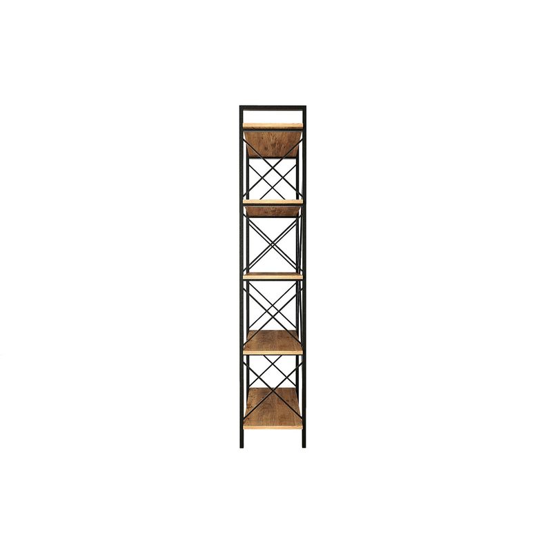 Casa si Gradina - Mobilier - Biblioteci si rafturi - Biblioteci - Biblioteca, Hanah Home, PAL melaminat, pin atlantic negru, 90x33.5x180 cm - Infinity.ro