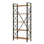 Casa si Gradina - Mobilier - Biblioteci si rafturi - Biblioteci - Biblioteca, Hanah Home, PAL melaminat, pin atlantic negru, 90x33.5x180 cm - Infinity.ro