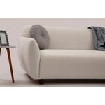 Casa si Gradina - Mobilier - Canapele si coltare - Canapele - Canapea 3 locuri, Hanah Home, lemn fag si pal, crem, 223x83x86 cm - Infinity.ro