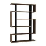 Casa si Gradina - Mobilier - Biblioteci si rafturi - Biblioteci - Biblioteca, Hanah Home, pal melaminat, stejar sonoma si antracit, 110x25,5x161 cm - Infinity.ro