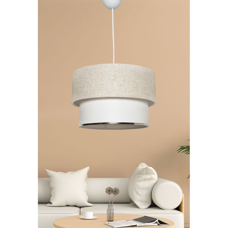 Casa si Gradina - Corpuri si surse de iluminat - Lustre si pendule - Candelabru, Opviq, corp metalic, crem alb, 30x30x75 cm - Infinity.ro