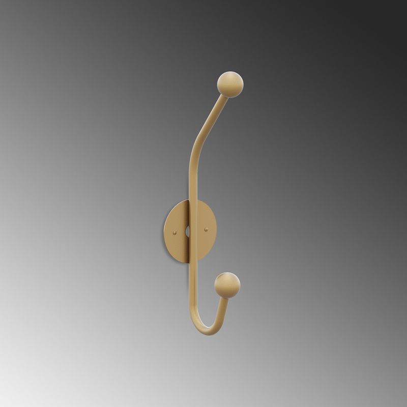 Casa si Gradina - Mobilier - Organizare si depozitare - Cuiere - Carlig de perete, Wallxpert, metal, auriu, 6x9x24 cm - Infinity.ro