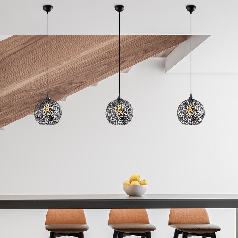 Casa si Gradina - Corpuri si surse de iluminat - Lustre si pendule - Candelabru, Opviq, metal, negru, 25x25x126 cm - Infinity.ro