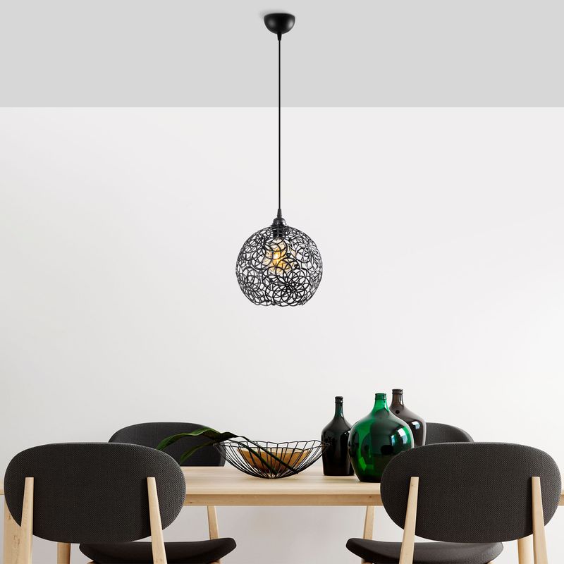 Casa si Gradina - Corpuri si surse de iluminat - Lustre si pendule - Candelabru, Opviq, metal, negru, 25x25x126 cm - Infinity.ro