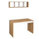 Casa si Gradina - Mobilier - Mese si birouri - Birouri - Birou de studiu, Hanah Home, pal melaminat, stejar, 120x60x74 cm, 811MDD3811 - Infinity.ro