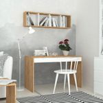 Casa si Gradina - Mobilier - Mese si birouri - Birouri - Birou de studiu, Hanah Home, pal melaminat, stejar, 120x60x74 cm, 811MDD3811 - Infinity.ro