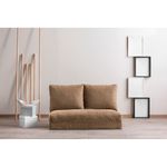 Casa si Gradina - Mobilier - Canapele si coltare - Canapele - Canapea extensibila, Atelier Del Sofa, metal, poliester, maro deschis, 185x120 cm - Infinity.ro