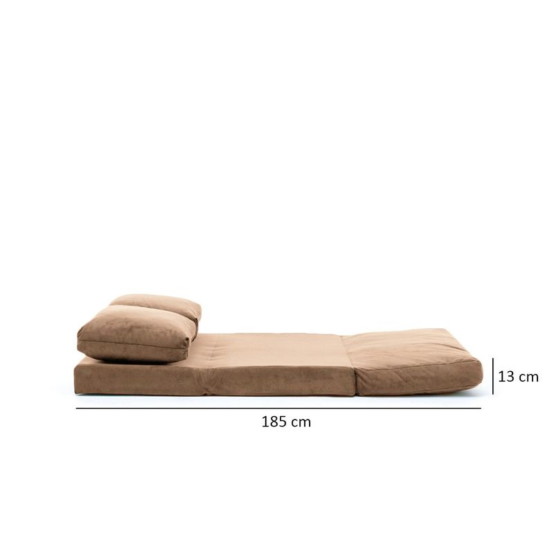 Casa si Gradina - Mobilier - Canapele si coltare - Canapele - Canapea extensibila, Atelier Del Sofa, metal, poliester, maro deschis, 185x120 cm - Infinity.ro