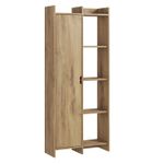 Casa si Gradina - Mobilier - Biblioteci si rafturi - Biblioteci - Biblioteca, Hanah Home, panou de particule melaminat, stejar, 70x30x180 cm - Infinity.ro