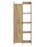 Casa si Gradina - Mobilier - Biblioteci si rafturi - Biblioteci - Biblioteca, Hanah Home, panou de particule melaminat, stejar, 70x30x180 cm - Infinity.ro