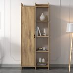 Casa si Gradina - Mobilier - Biblioteci si rafturi - Biblioteci - Biblioteca, Hanah Home, panou de particule melaminat, stejar, 70x30x180 cm - Infinity.ro