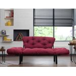Casa si Gradina - Mobilier - Canapele si coltare - Canapele - Canapea extensibila, Hanah Home, metal, maro, 155x80x70 cm - Infinity.ro