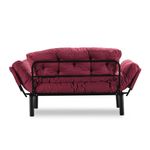 Casa si Gradina - Mobilier - Canapele si coltare - Canapele - Canapea extensibila, Hanah Home, metal, maro, 155x80x70 cm - Infinity.ro