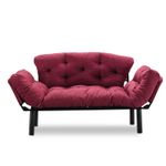 Casa si Gradina - Mobilier - Canapele si coltare - Canapele - Canapea extensibila, Hanah Home, metal, maro, 155x80x70 cm - Infinity.ro