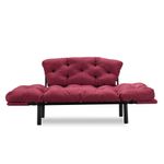Casa si Gradina - Mobilier - Canapele si coltare - Canapele - Canapea extensibila, Hanah Home, metal, maro, 155x80x70 cm - Infinity.ro
